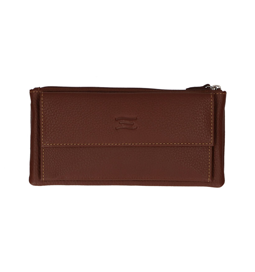 Crinkles Zwarte Ritsportemonnee voor dames (340496)