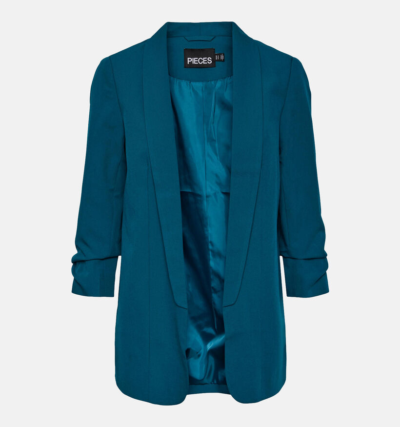 Pieces Boss Turquoise Lange blazer voor dames (332839)