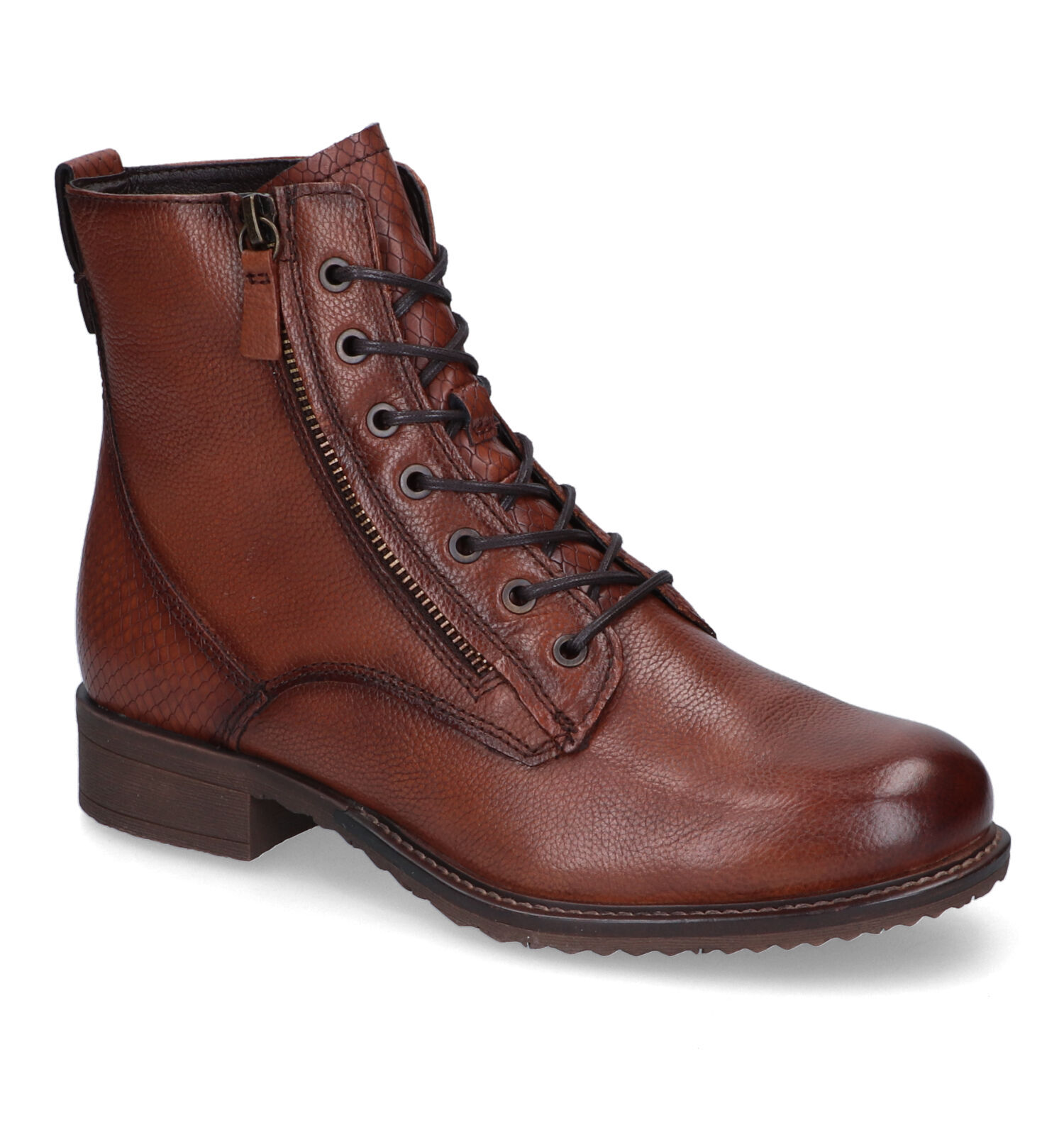 Tamaris Bottines lacets en Cognac Femmes Bottines en ligne