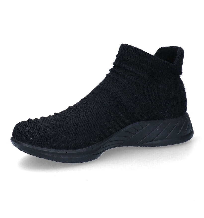 UYN X-Cross Black Sole Zwarte Sneakers voor dames (303139) - geschikt voor steunzolen