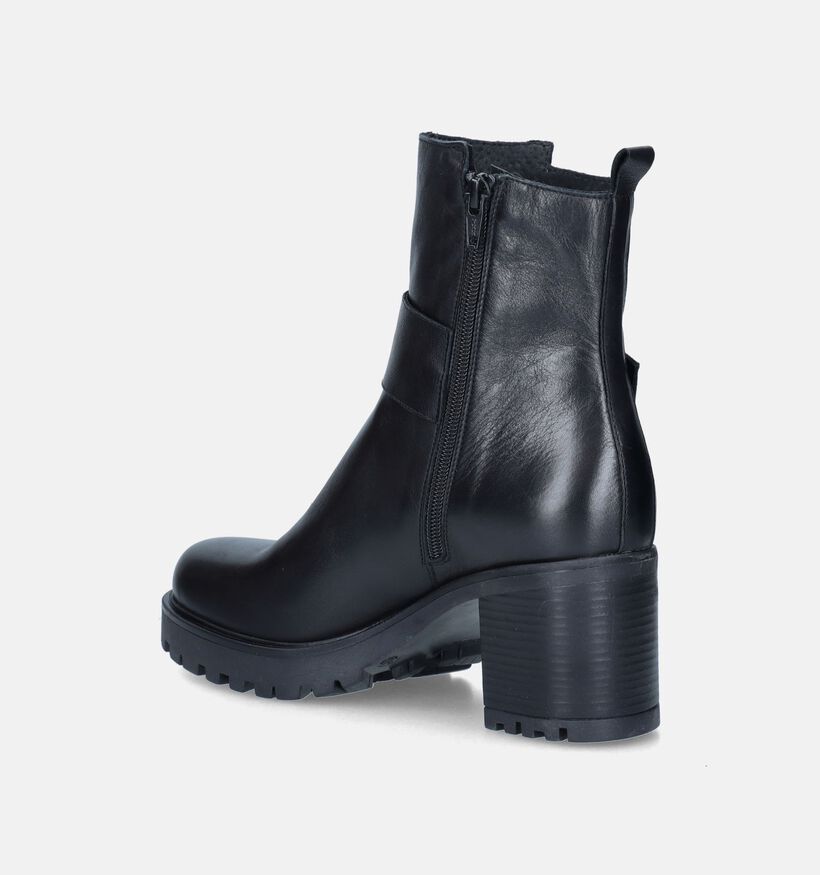 Sweet Lemon Pirlou Zwarte Enkellaarzen voor dames (349255)