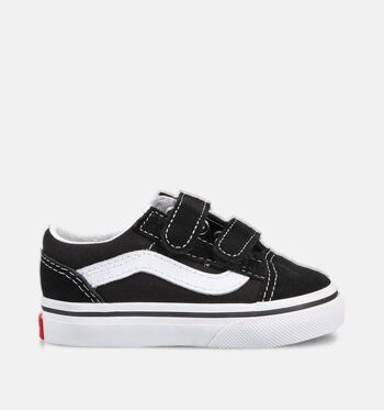 Vans Old Skool Low Baskets Black/Primary Check /White/Primary Checkblack/ White/Navy/Logo Alpine Green