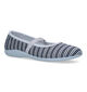 Hush Puppies Omida Pantoufles en Bleu en textile (324420)
