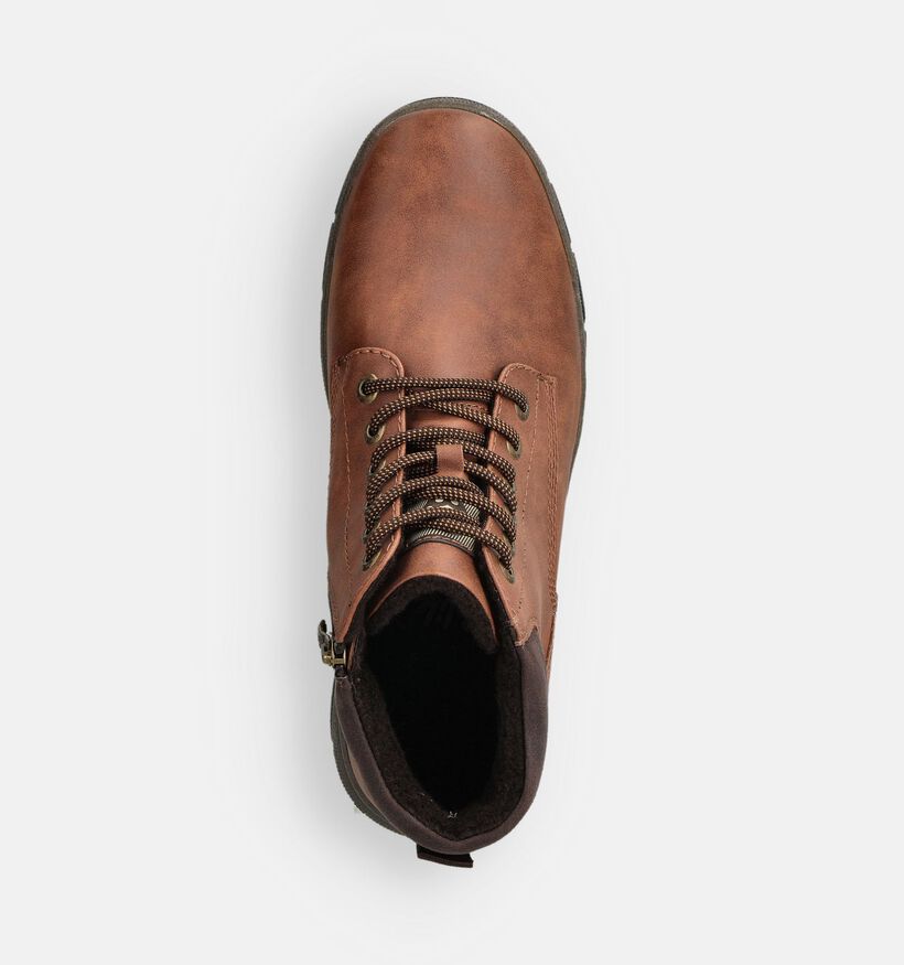 Relife Boots à lacets en Cognac pour hommes (363054)