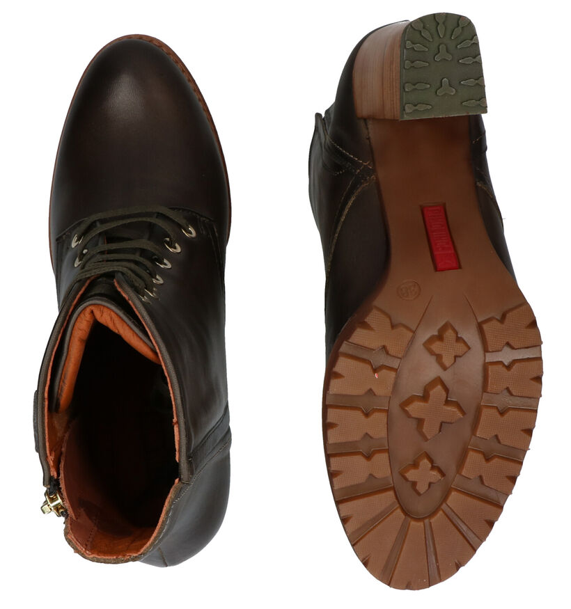 Pikolinos Connely Bottillons en Vert en cuir (283617)