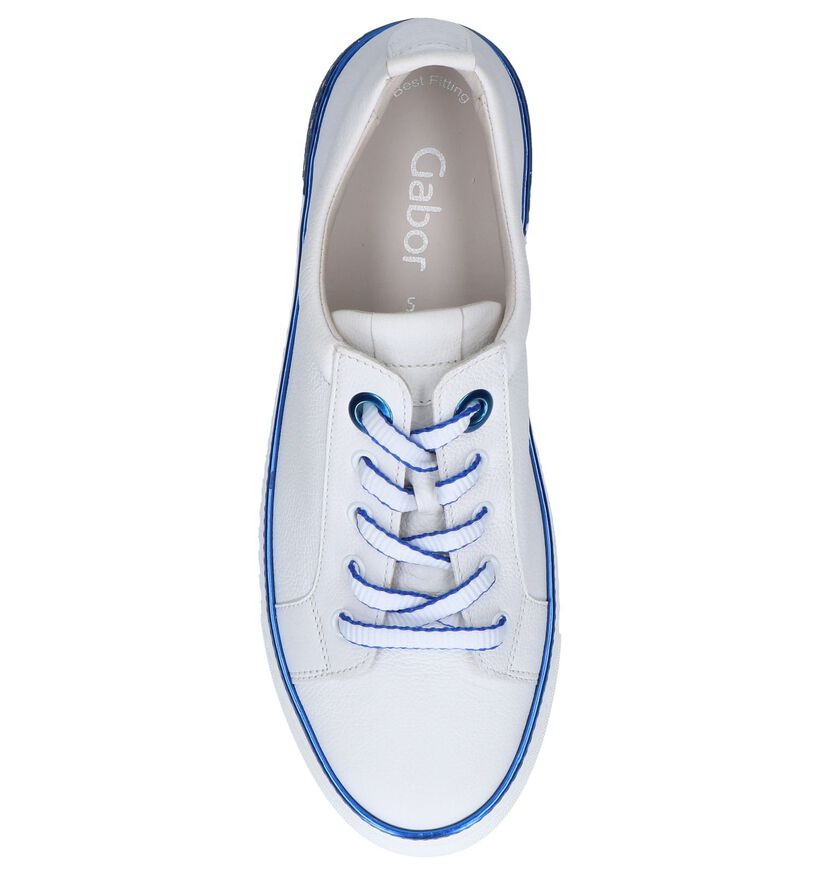 Witte Veterschoenen Gabor Best Fitting in leer (245392)