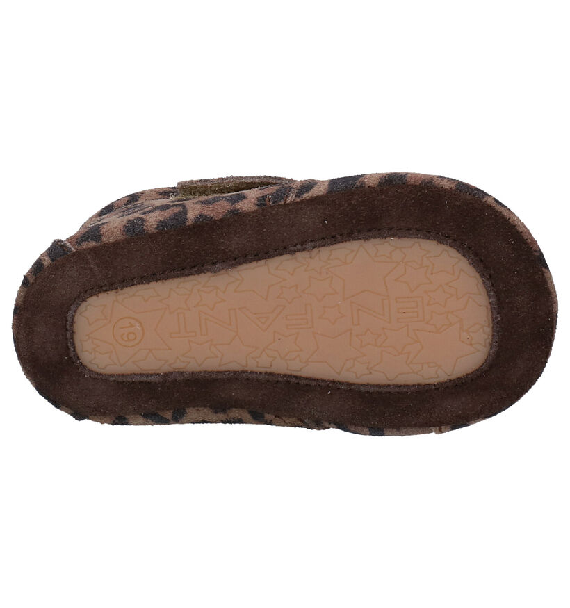 En Fant Chaussons pour bébé en Marron pour filles (297717)