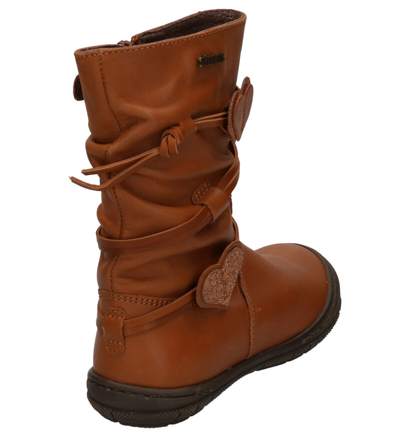 STONES and BONES Beart Bottes en Cognac en cuir (256778)