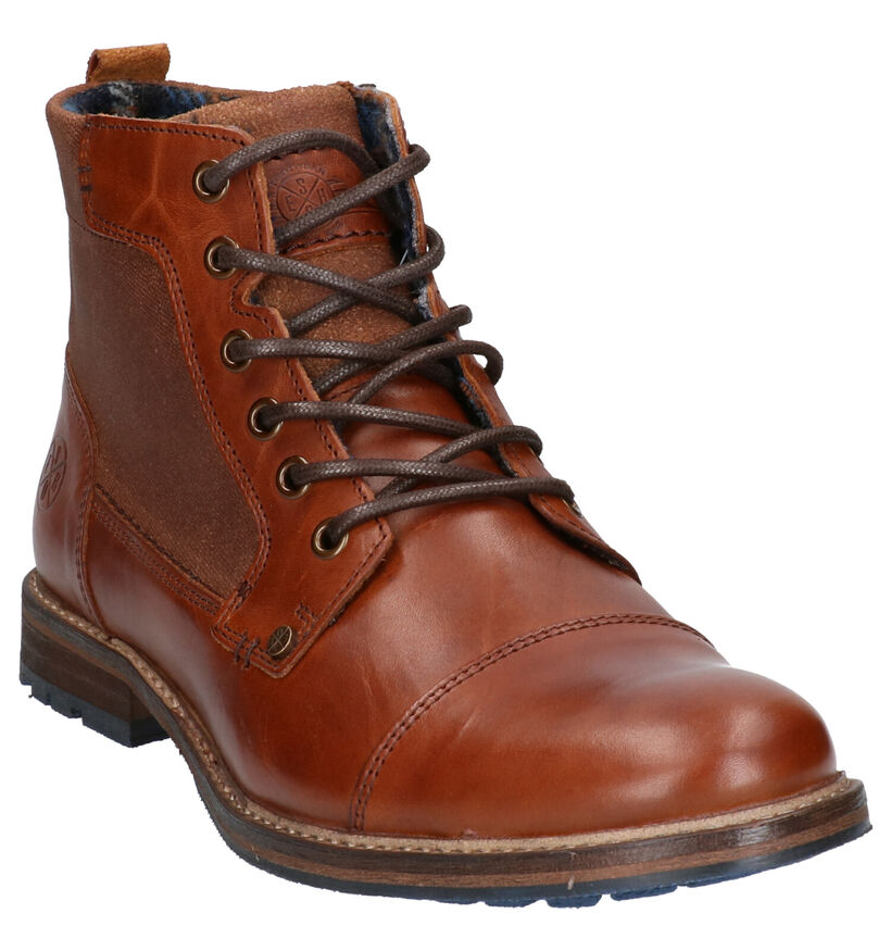 Bullboxer Cognac Boots in leer (252794)