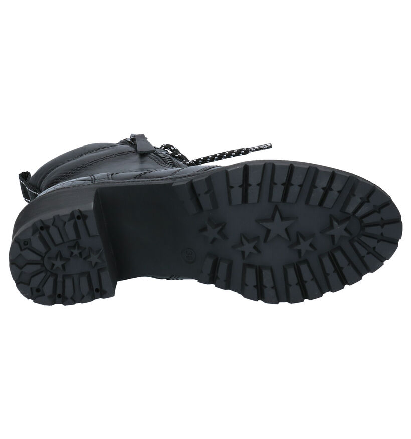Youh! Bottines à lacets en Noir en cuir (255764)