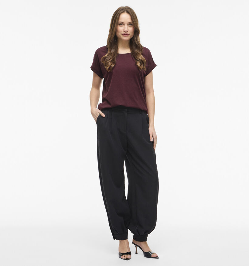 Vila Dreamers New Pure Bordeaux T-shirt voor dames (378466)