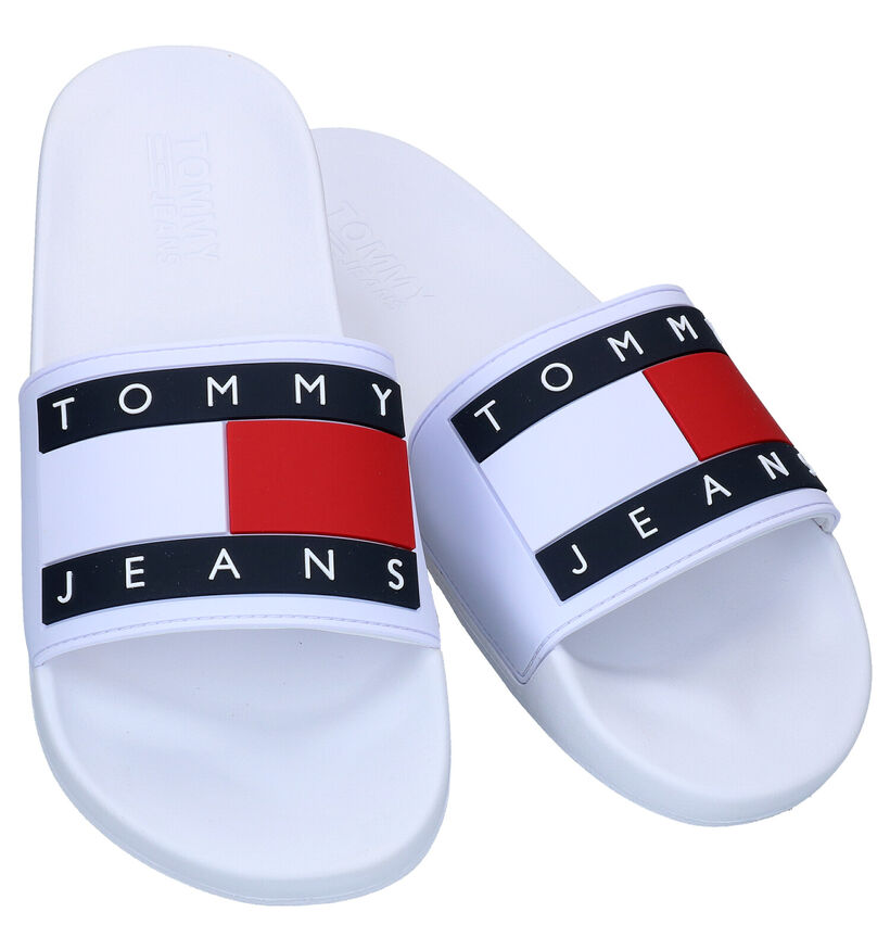 Tommy Hilfiger Blauwe Badslippers in kunststof (285341)