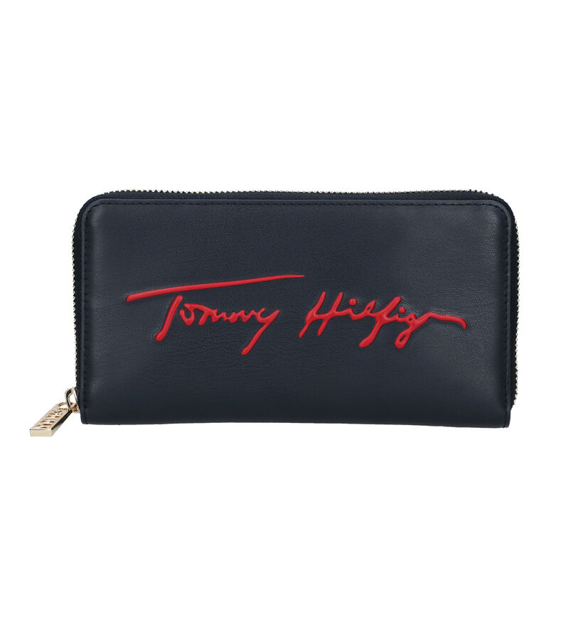 Tommy Hilfiger Porte- monnaie zippé en Bleu en simili cuir (276503)