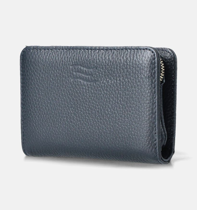 Crinkles Blauwe Ritsportemonnee voor dames (358086)