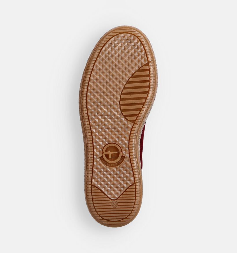 Tamaris Baskets en Bordeaux/Rose pour femmes (365038) - pour semelles orthopédiques