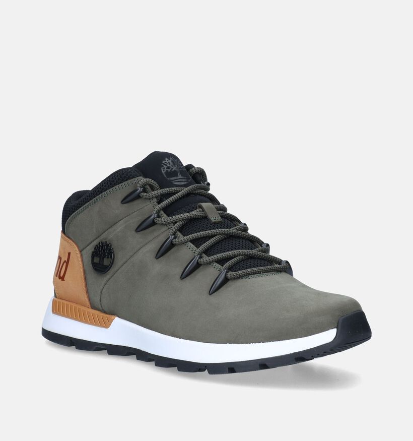 Timberland Sprint Trekker Mid Kaki Bottines voor heren (344950) - geschikt voor steunzolen