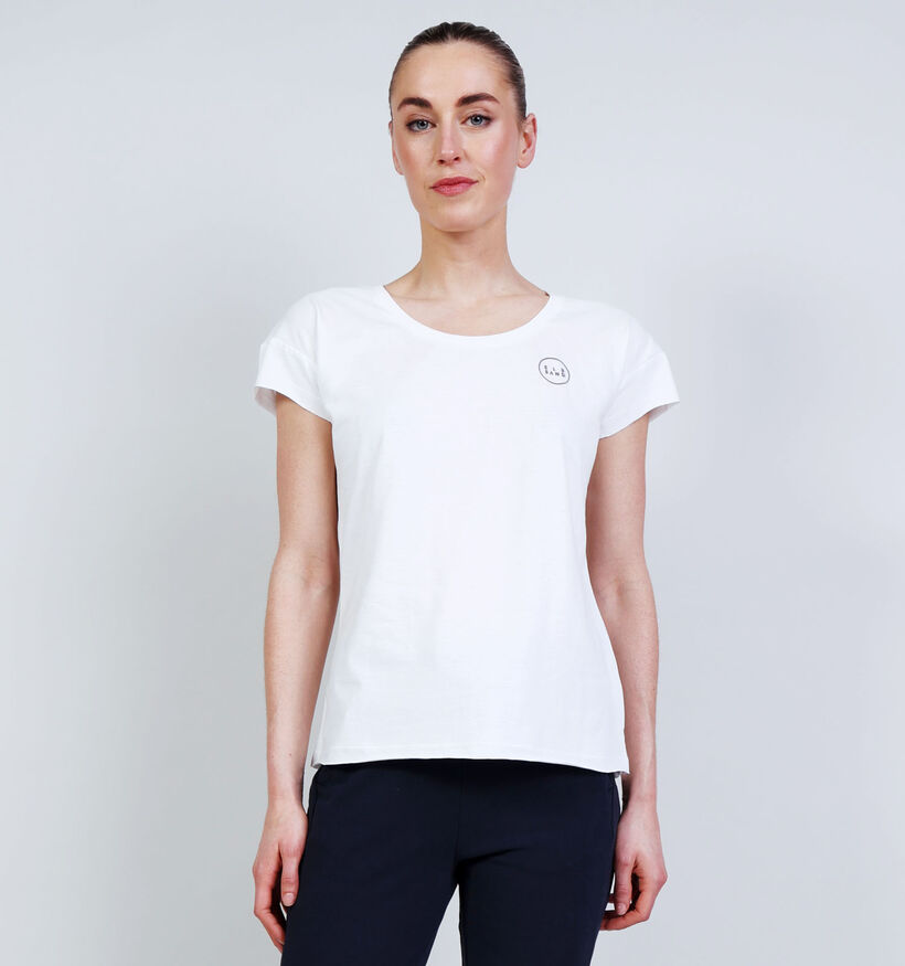 Elbsand Ragne Witte T-shirt voor dames (374222)