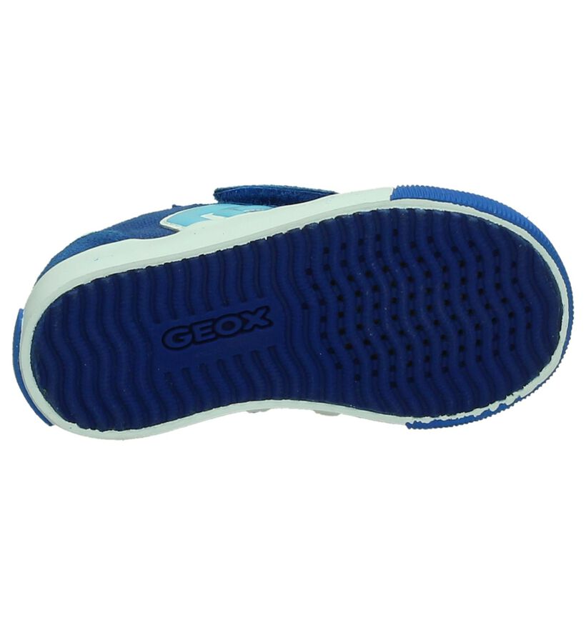 Geox Chaussures basses en Bleu en textile (190637)