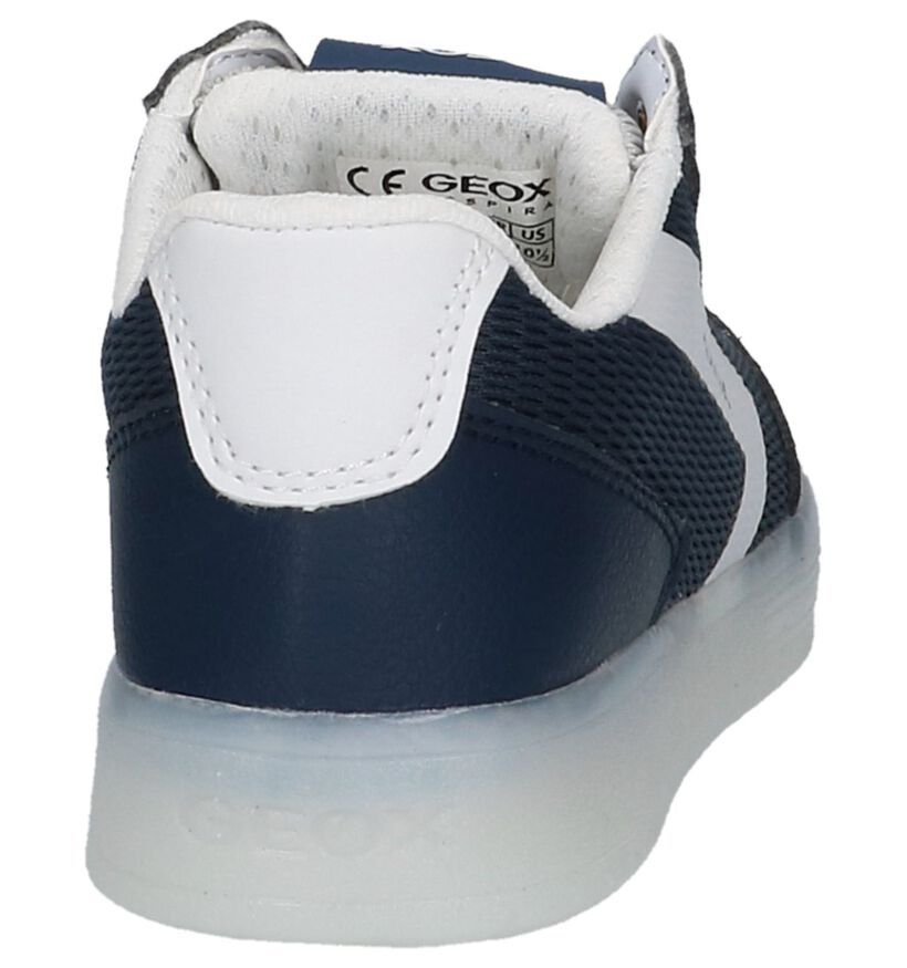 Donkerblauwe Lage Geklede Sneakers Geox in kunstleer (218513)