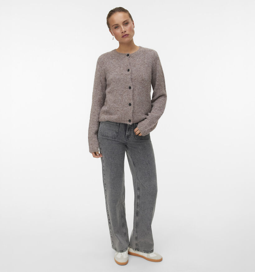 Vero Moda Novah Gilet en Taupe pour femmes (378285)