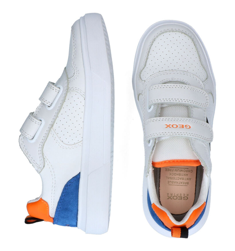 Geox Nettuno Witte Sneakers voor jongens (302614)