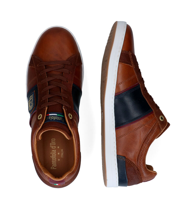 Pantofola d'Oro Torretta Chaussures à lacets en Cognac pour hommes (329977) - pour semelles orthopédiques