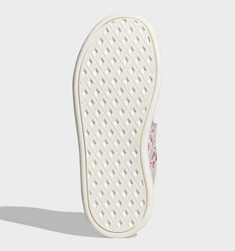 adidas Breaknet Sleek Baskets basses en Gris/Rose pour filles (375410)