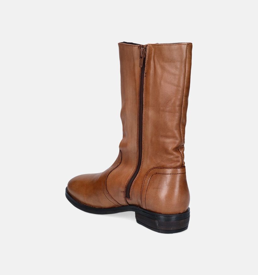 5PM Bottes courtes en Cognac pour femmes (349019)
