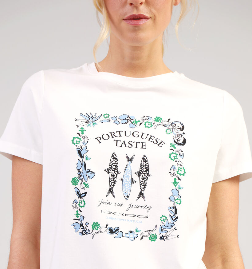 comma Wit T-shirt voor dames (354651)