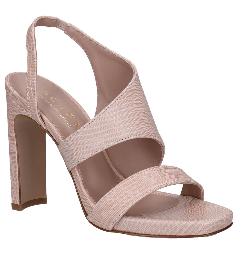 Scapa Nude Sandalen in leer (288858)