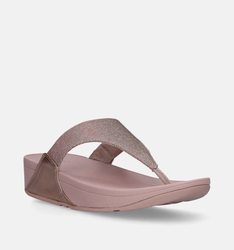 FitFlop Lulu Shimmerlux Roze Teenslippers voor dames (336963)