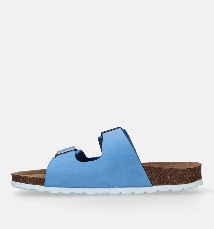 Signatur Blauwe Slippers Signatur Blauwe Slippers in daim (335815)