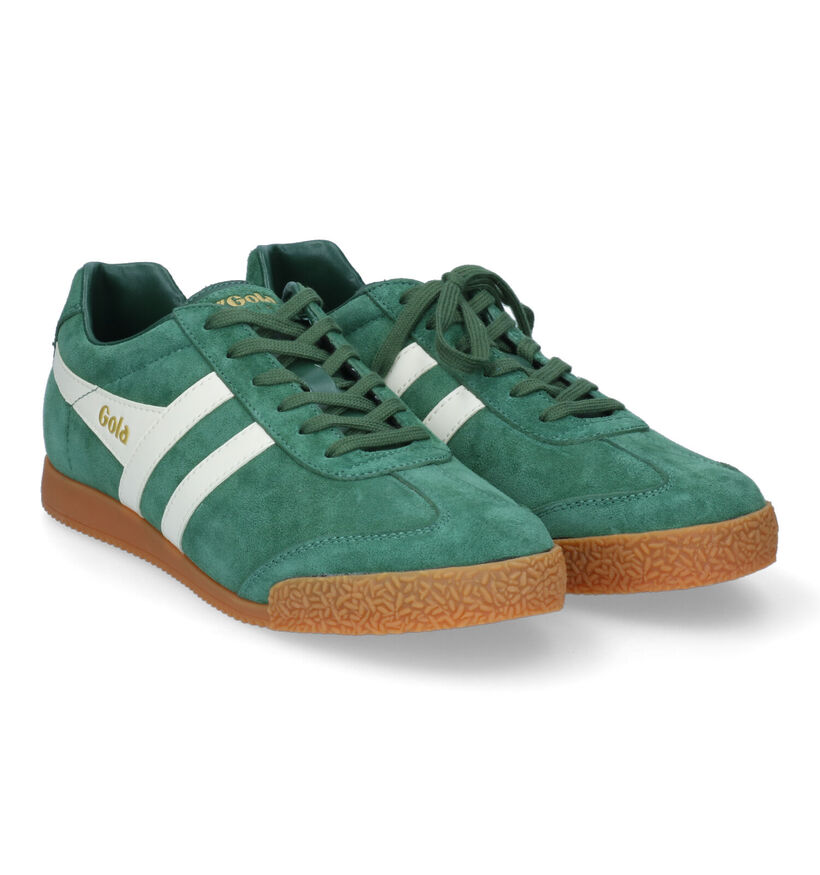 Gola Harrier Baskets en Bleu en daim (325099)