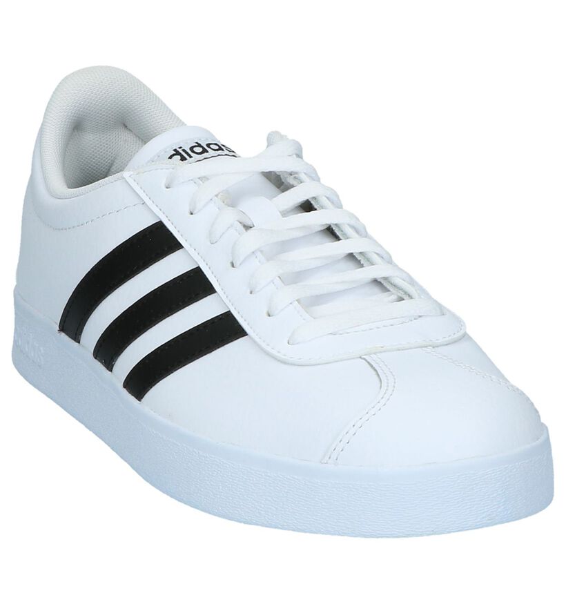 adidas VL Court 2.0 Baskets en Blanc pour hommes (319077) - pour semelles orthopédiques