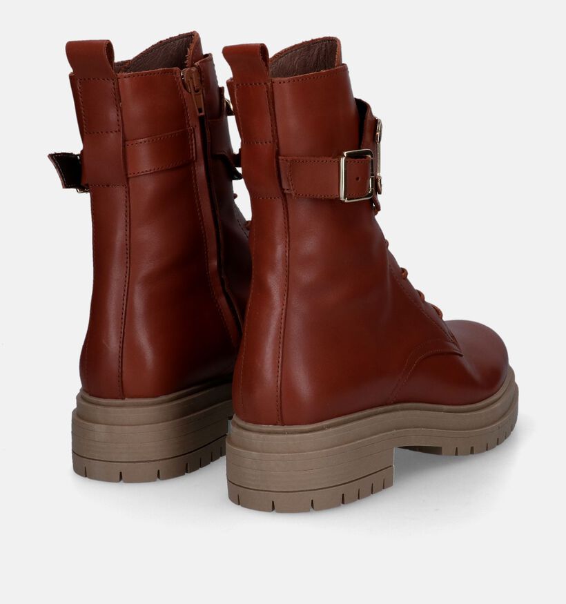 Scapa Boots à lacets en Cognac pour femmes (317171)