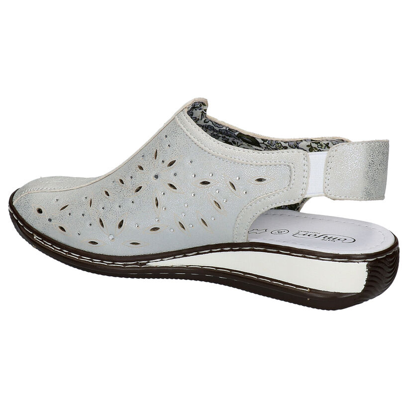 Soft Comfort Chaussures à enfiler en Argent en simili cuir (272662)