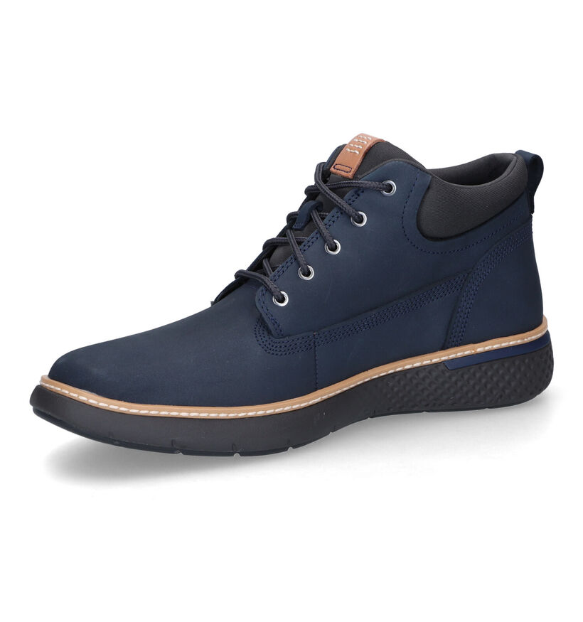 Timberland Cross Mark PT Chukka Bottines en Bleu pour hommes (313509)