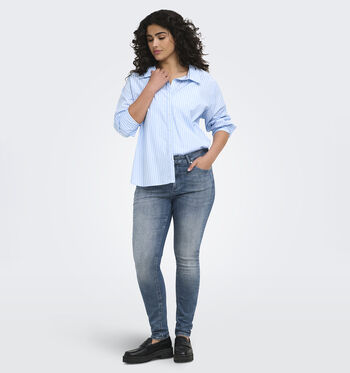 ONLY Carmakoma Blouses Blauw