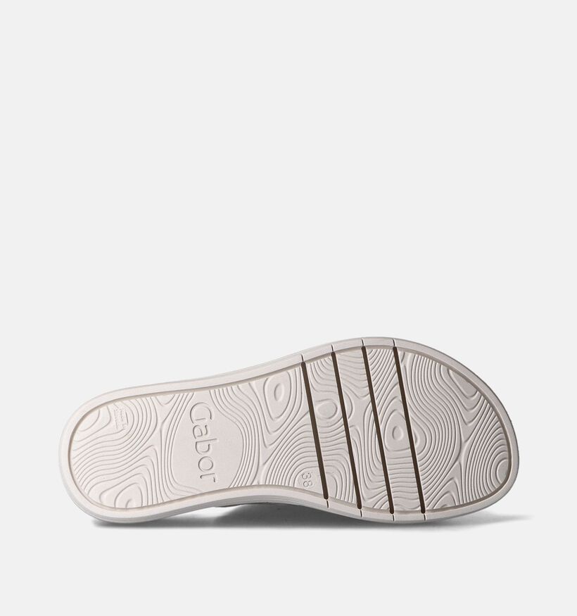 Gabor Ecru Slippers voor steunzolen voor dames (356670) - geschikt voor steunzolen