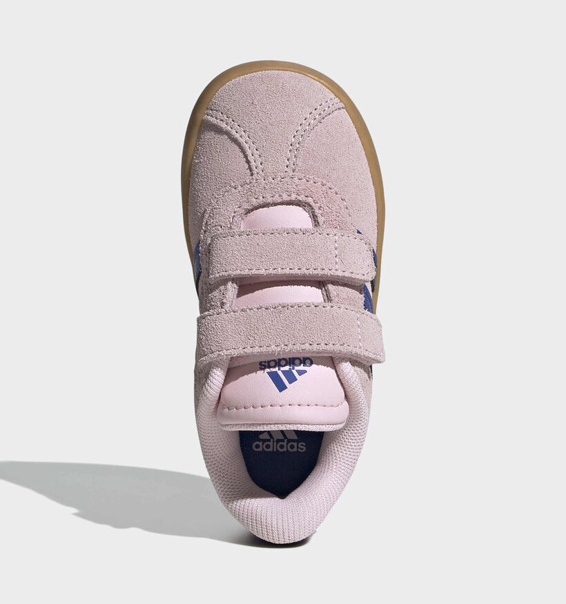 adidas VL Court 3.0 Roze/Blauwe Sneakers voor meisjes (372832) - geschikt voor steunzolen