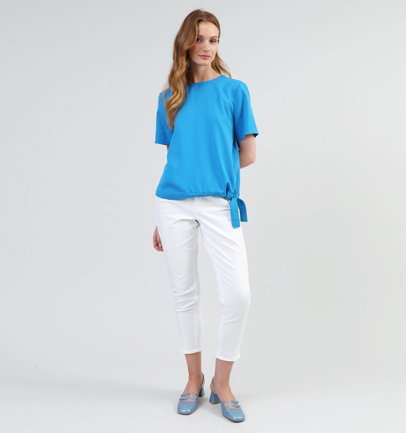 comma casual identity Blauwe T-shirt voor dames (341638)