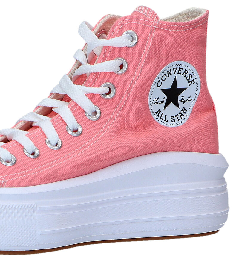 Convers Chuck Taylor All Star Move Platform Baskets en Rose pour femmes (325471)