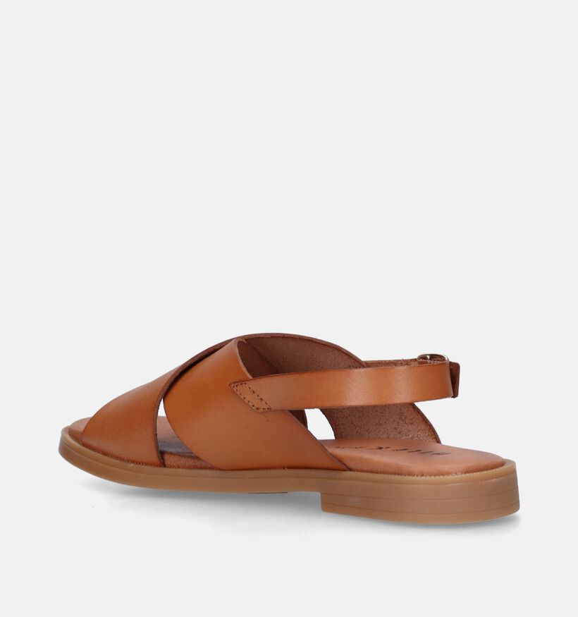 Milo & Mila Sandales en Cognac pour filles (340774)