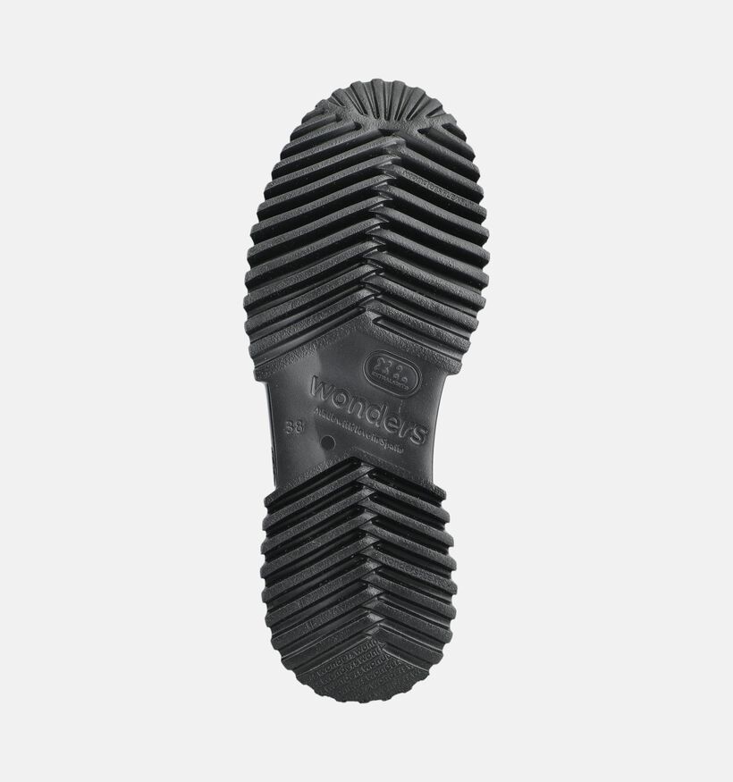 Wonders Zwarte Mocassins voor dames (381442) - geschikt voor steunzolen