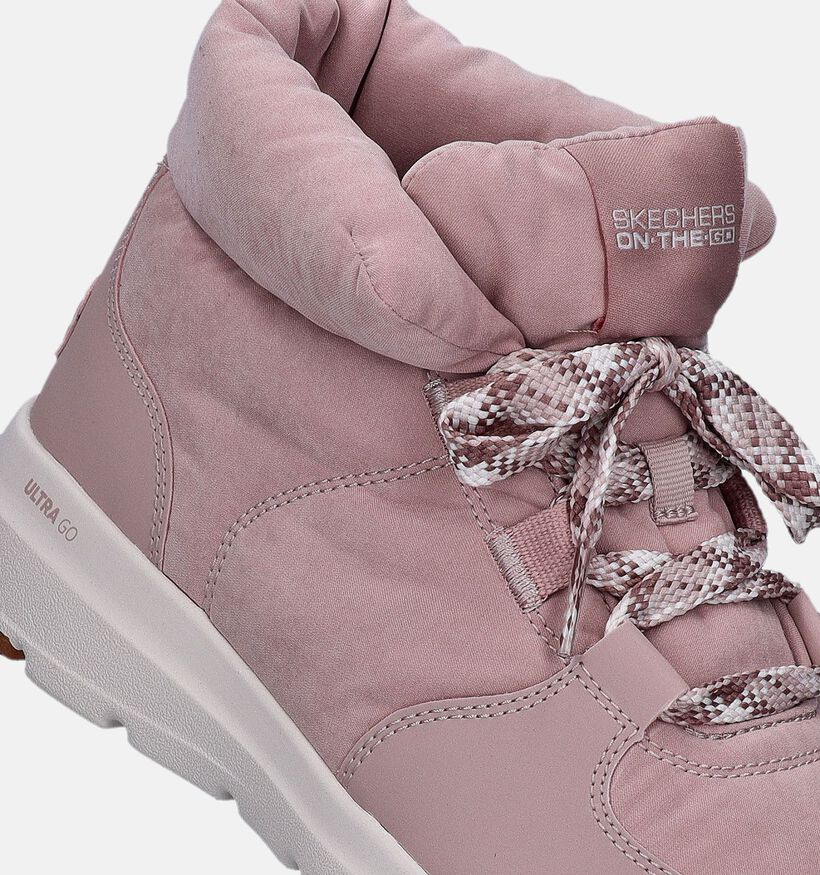 Skechers Glacial Ultra Trend Up Roze Boots voor dames (346359)