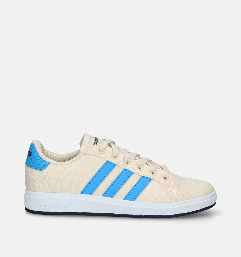 adidas Grand Court 2.0 K Beige Sneakers voor jongens, meisjes (334843) - geschikt voor steunzolen