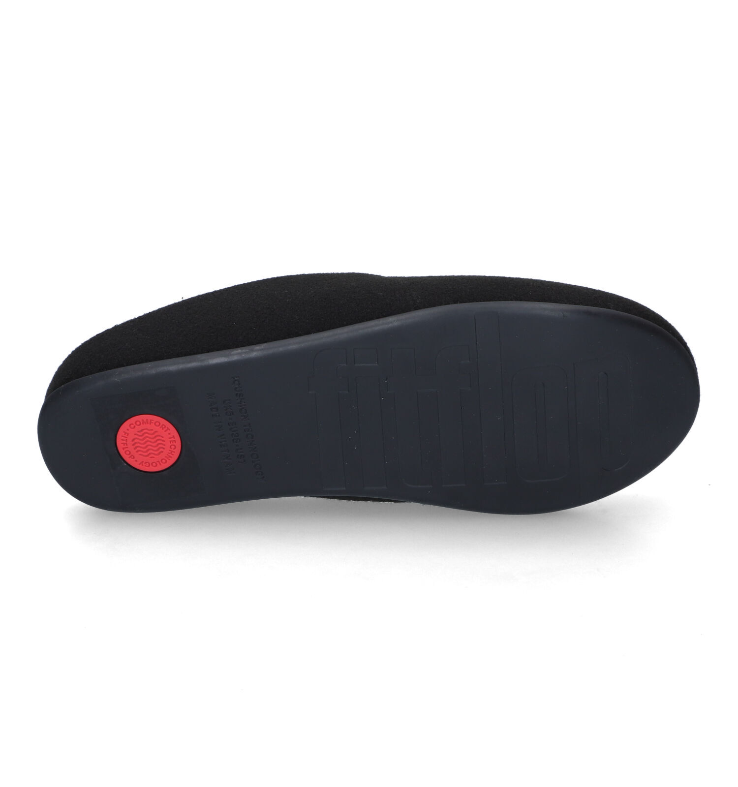 FitFlop Chrissie Li Hause Zwarte Pantoffels Dames Pantoffels
