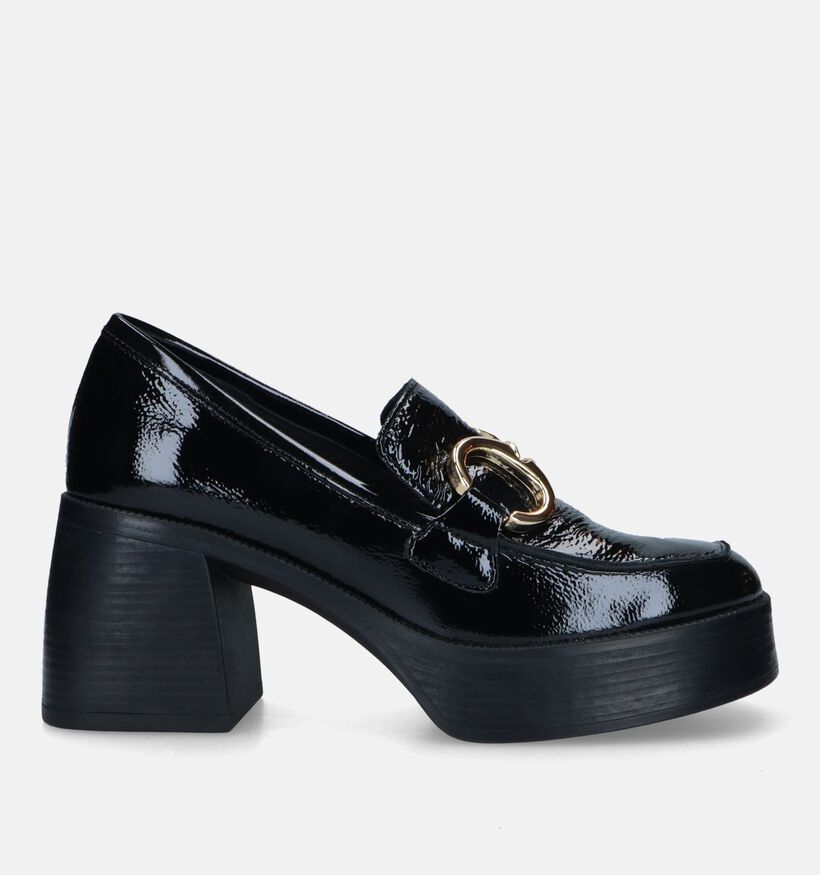 Sweet Lemon Naelle Mocassins avec talon en Noir pour femmes (333328)