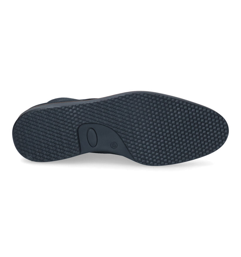 Bullboxer Blauwe Hoge Schoenen in leer (319437)