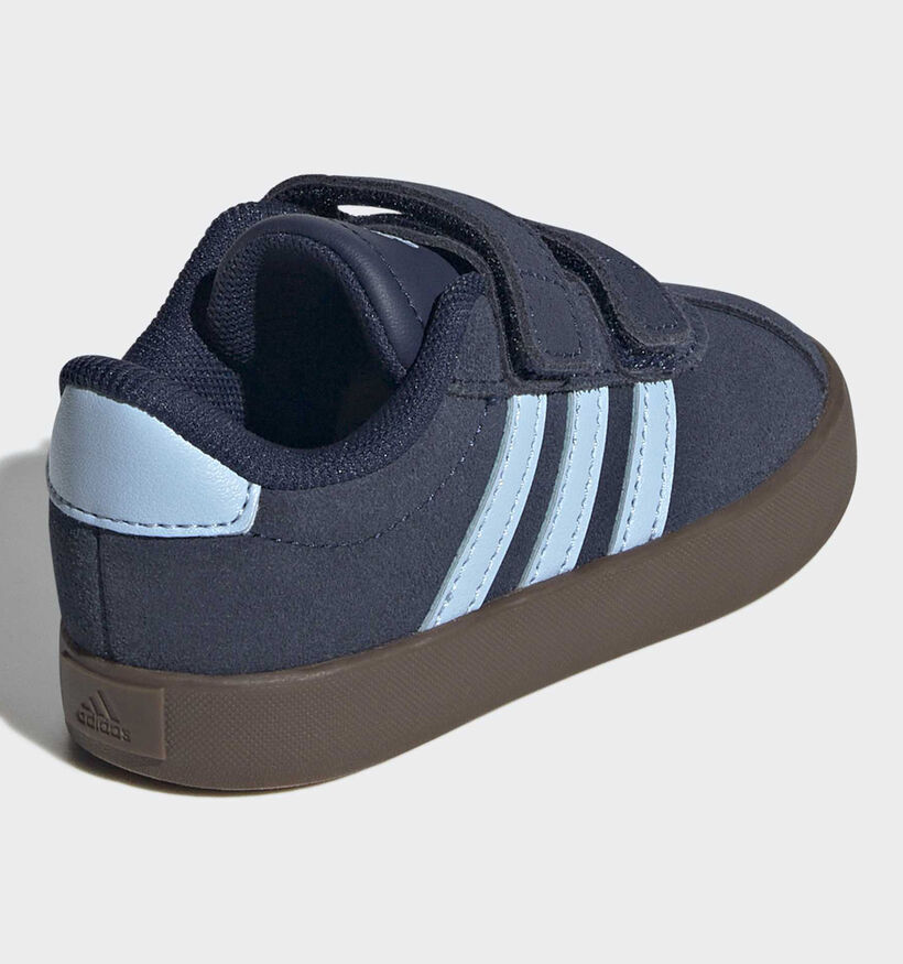 adidas VL Court 3.0 Cloudfoam Blauwe Sneakers voor jongens (380590)